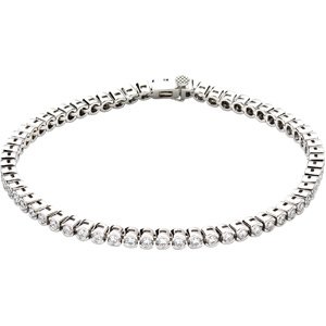 Genuine IceCarats Designer Jewelry Gift 14K Yellow Gold Diamond Tennis Bracelet. 6 Cttw Diamond Tennis Bracelet In 14K Yellow Gold