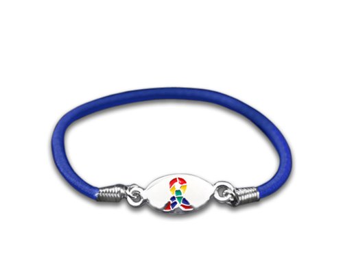 Autism Ribbon Bracelet-Stretch (Retail)