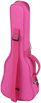 EaseIcon Soft-Padded Soprano Ukulele Cover Case / 21 Inches Small Child Guitar Gig Bag for Kids - White / Pink