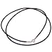 Genuine elastic Leather Strap with Silver ends for Silver pendants (16 or 18" long)