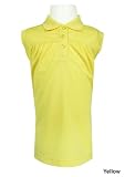 Izod g grls coolfx s/l interlock polo lemon xs