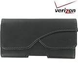 For Verizon Motorola Droid X Leather Pouch BLACK