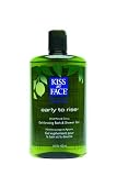 Kiss My Face Invigorating Early To Rise Shower Gel with Wild Mint & Citrus, 16 oz, 2 ct (Quantity of 3)