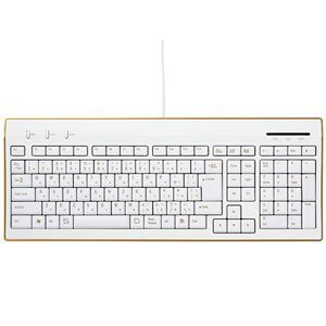 【Amazonの商品情報へ】シグマAPO USBハブ2ポート搭載パンタグラフキーボード ホワイト EIPH108WH