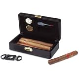 6 CIGAR TRAVEL CASE HUMIDOR 6 Cigar Black Leather Travel Case Humidor Length 1000 6 CIGAR TRAVEL CASE HUMIDOR 6 Cigar Black Leather Travel Case Humidor Length 1000