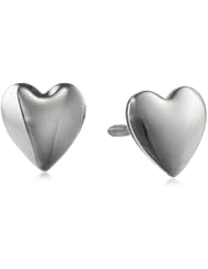 Sterling Silver Childrens Polished Heart Earrings