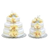 Light Yellow Orchids Diaper Cake