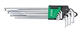 タスコ TA741LL 9本組ミリサイズボールポイントロングレンチセット