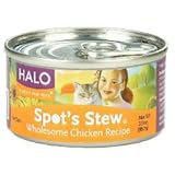 Halo Spot's Stew For Cats Wholesome Chicken Recipe Canned Cat Food