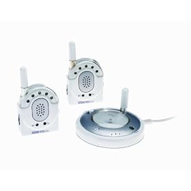 Fisher-Price Long Distance Dual Baby Monitor, 900MHz - White/Grey