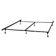 Heavy Duty 6-Leg Adjustable Metal Bed Frame with Double Center Support and Rug Rollers - UNIVERSAL (Cal King, King, Queen, Full XL, Full, Twin XL, Twin)