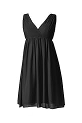 V-neck Short Empire   Waistline Lace-Up Chiffon Bridesmaid Dress/Party Dress/Wedding Dress 