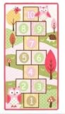 Owl Hopscotch Game Rug