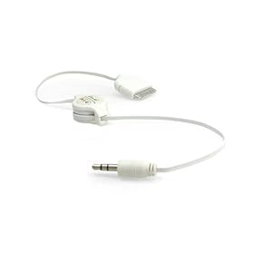 Cables Unlimited 3.5-mm to iPod Connector Cable (White) by Cables Unlimited