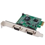 MosChip PCI-Express x1 to 2-Port Serial Port Controller Card