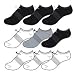Nike Cotton Trainer Liner (Invisible) Socks - 3 Pairs (Size: Medium (5-8 UK)) (Colour: White / Blac
