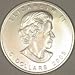 Canadian 1 Oz Unc Silver Maple Leaf Coin