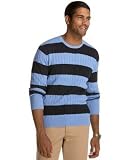 Nautica Big & Tall Striped Crewneck Sweater