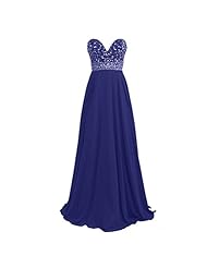 Backless Beaded Chiffon 2015 Sleeveless Sweetheart Evening Dress/Homecoming Dress/Prom Dress/Wedding Party Dress 