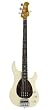Ernie Ball Music Man Classic Collection Sterling 4 String Bass - Single Humbucker Classic White Finished Birdseye Maple Neck Shell Pickguard