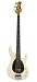 Ernie Ball Music Man Classic Collection Sterling 4 String Bass - Single Humbucker Classic White Finished Birdseye Maple Neck Shell Pickguard
