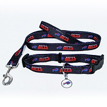 Buffalo Bills Dog Collar & Leash Set