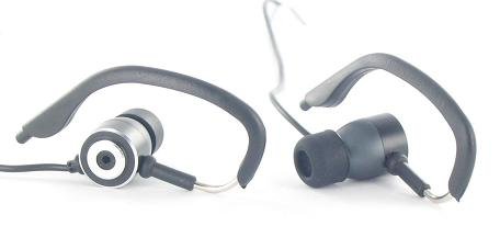 Black Sound-Squared "SPORT" earphones earbuds for ipod or MP3 MP4 w/Earphone case - GREAT VALUE!