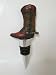 Western Decor, Wine Bottle Stopper, Cowboy Boot, Silver Stopper