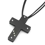 Black Cross With Three Diamonds