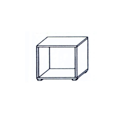 Zeller 13900 Raumteiler-Regal 1 F&auml;cher, 44 x 35 x 44 cm, wei&szlig;