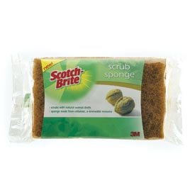 Scotch Briteâ¢ Greener Clean Natural Fiber Non-Scratch Scrub Sponge - 12 Ct.