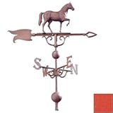 Whitehall Products Horse Weathervane 46 ft - Rust
