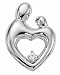 Mother and Child SS Pendant with .05ct Diamond and 18 Chain by Janel Russel