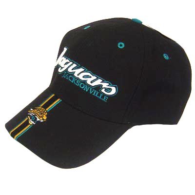 NFL JACKSONVILLE JAGUARS BLACK COTTON HAT CAP VELCRO