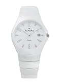 Skagen Denmark Womens Watch Large White Ceramic with Date #815SWXC