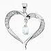 Sterling silver Compassionate Heart Pendant with 18 inch chain