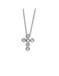 Petite CZ Bubbles Cross Necklace