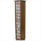 Dark Walnut Venture Horizon 2-Sided CD DVD Media SpinningTower, Available i ....
