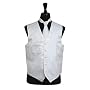 Classy Men's White Solid Vest, Tie and Hanky 3 Pie&hellip King Formal Wear