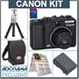 Canon Powershot G9 Black Digital Camera Kit, with 1GB SD Memory Card, Spare NB-2LH Type Lithium-ion Battery, Camera Case, Table Top Tripod, EZ Digital Photography Guide