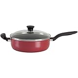 T-fal A77782 Initiatives Total Nonstick Save Jumbo Cooker, 5-Quart, Red