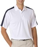 8416 UltraClub Adult Cool-N-Dry EliteTM Performance Polo with Shoulder Stripe