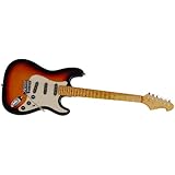 Spectrum AIL 94FM Custom Pro Series ST Style Finish Electric Guitar with Mini Amp Pack, Flame Maple
