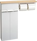 LIXIL(リクシル) INAX 壁付収納棚(紙巻器付) クリエダーク TSF-110WEU2/LD