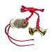 3 Coins and Bell Set (Set of 2)  Feng Shui Bells and Chinese Coins Tied with Red Thread for Wealth and Career Luck
