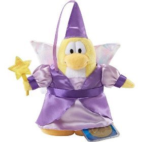 Disney Club Penguin 6.5 Inch Series 2 Plush Figure Fairy (Purple Dress) (Includes Coin with Code!)