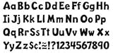READY LETTER 4 INCH PLAYFUL BLACK