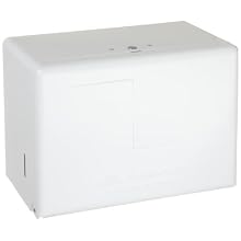 Georgia-Pacific 567-01 White Steel Singlefold Towel Dispenser, 11.625" Width x 8.125" Height x 6.625'' Depth
