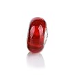Bling Jewelry Glitter Red 925 Sterling Silver Murano Glass Bead Pandora Compatible