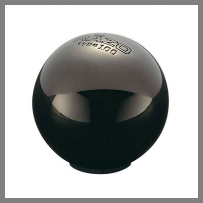 RAZO RA112 JDM WR SPEC Round Black Chrome Manual Shift Knob